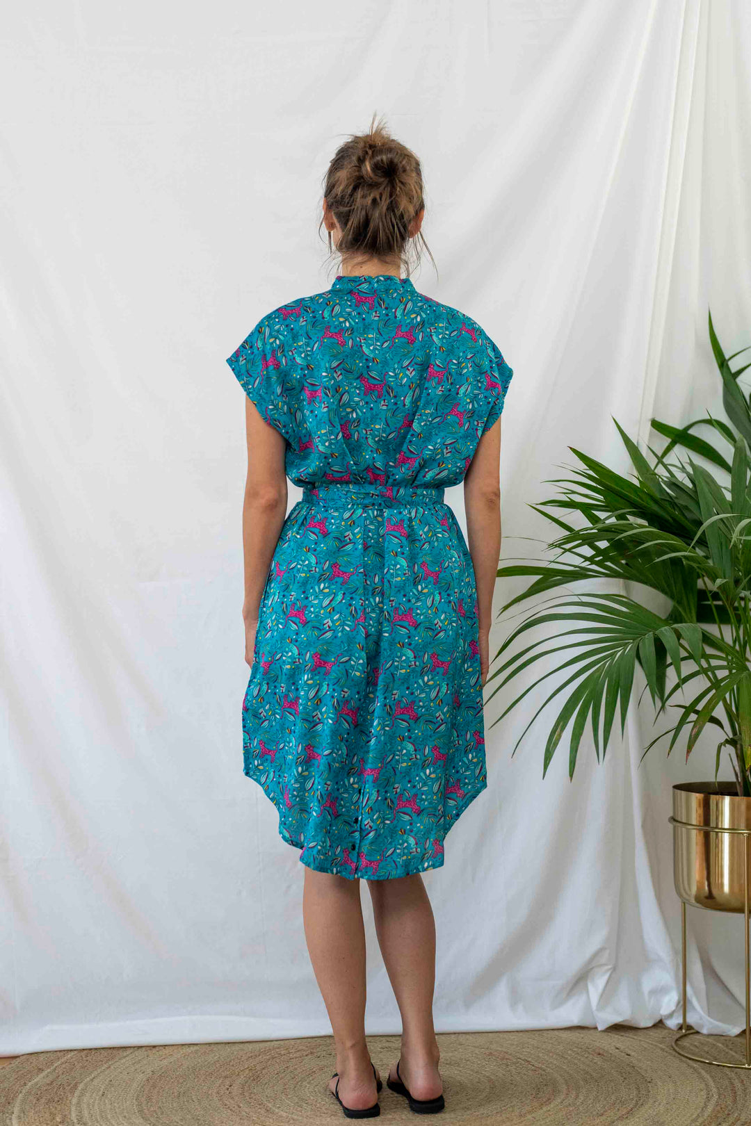Pink Leopard Oversized Midi Dress – ZIKGER BY ZICHRINI GER