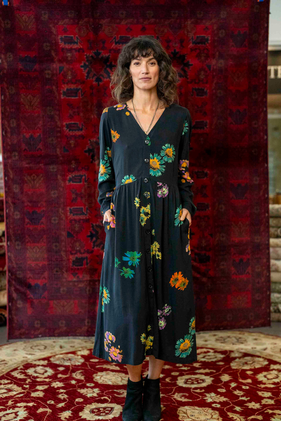 Big Flowers July Winter Dress – ZIKGER BY ZICHRINI GER